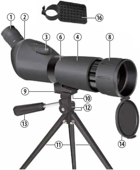 NATIONAL GEOGRAPHIC 9057000 Spektiv Spotting Scope 1