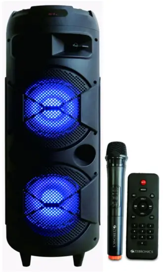 ZEBRONICS Zeb 450 Moving Monster 2X8L Trolley DJ Speaker - Featured Image 1