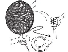 bESTRON-DDF45Z-Desk-Fan-fig-1