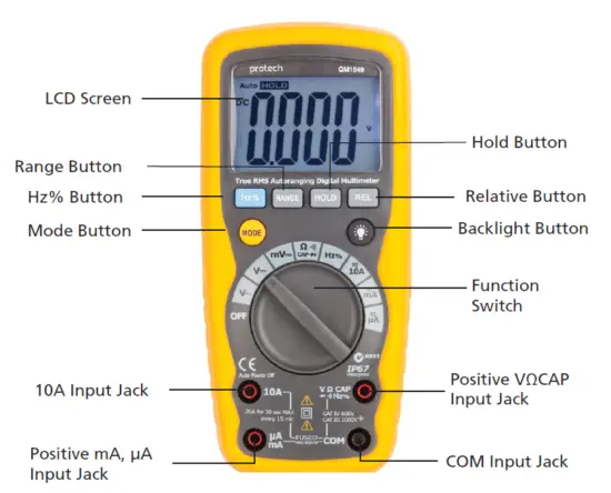 protech QM1549 Digital Multimeter 1