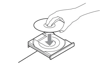 TASCAM CD Player Cassette Deck Owner’s Manual - Place a disc on the tray with the label side up