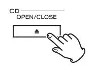 TASCAM CD Player Cassette Deck Owner’s Manual - Press the CD OPEN CLOSE