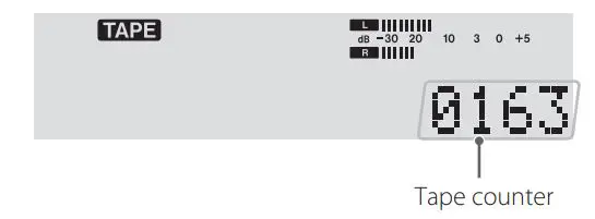 TASCAM CD Player Cassette Deck Owner’s Manual - TAPE mode