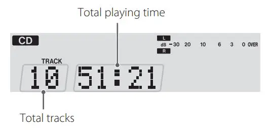 TASCAM CD Player Cassette Deck Owner’s Manual - When playback is stopped Audio CD