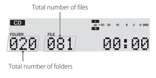 TASCAM CD Player Cassette Deck Owner’s Manual - When playback is stopped MP3 disc