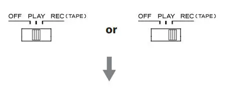 TASCAM CD Player Cassette Deck Owner’s Manual - timer is set to PLAY or REC