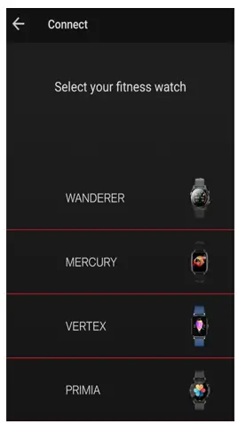connect the device with the App