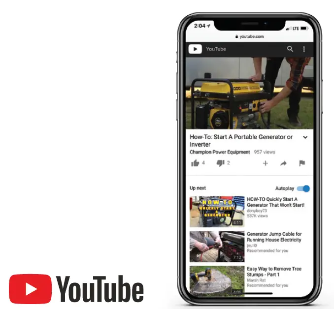 CHAMPION POWER EQUIPMENT QUICK START 7500W Wireless Start Generator fig 15