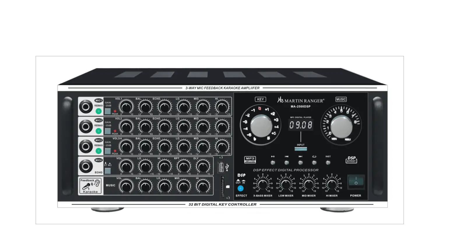 Martin Roland Ma-2500dsp 3-way Mic Feedback Karaoke Amplifier User Manual Martin Roland Ma-2500dsp 3-way Mic Feedback Karaoke Amplifier User Manual