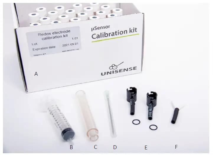 UNISENSE Redox Electrode Calibration Kit fig 1