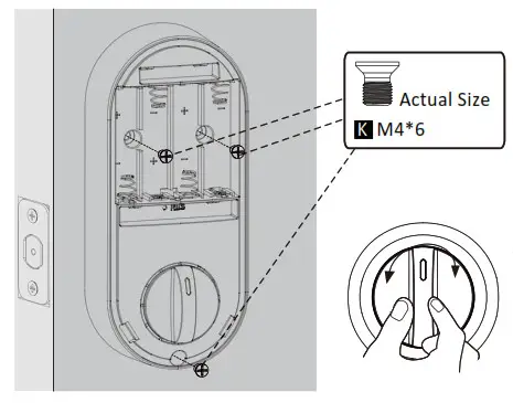 HuTools Keyless Entry Door Lock A�ach Interior Assembly