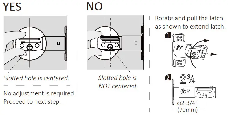 HuTools Keyless Entry Door Lock Deadbolt Determine Install the latch