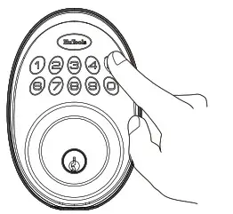 HuTools Keyless Entry Door Lock Deadbolt Test the lock