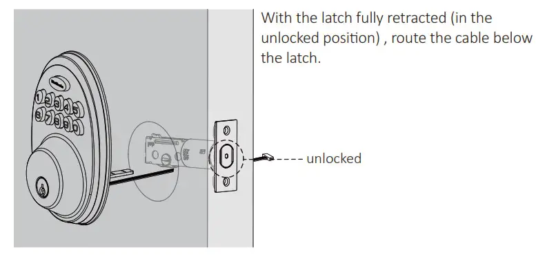 HuTools Keyless Entry Door LockInstall exterior assembly