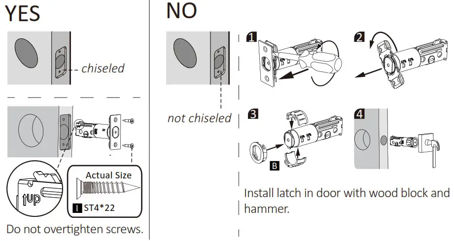 HuTools Keyless Entry Door Lockdoor edge
