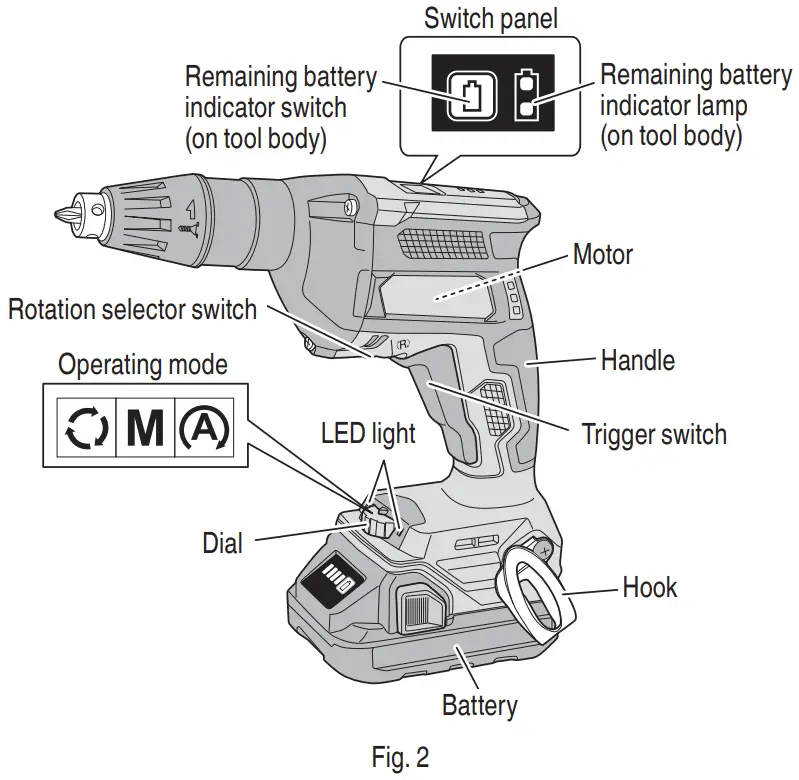 metabo W 18DA Cordless Screwdriver - FIG 4
