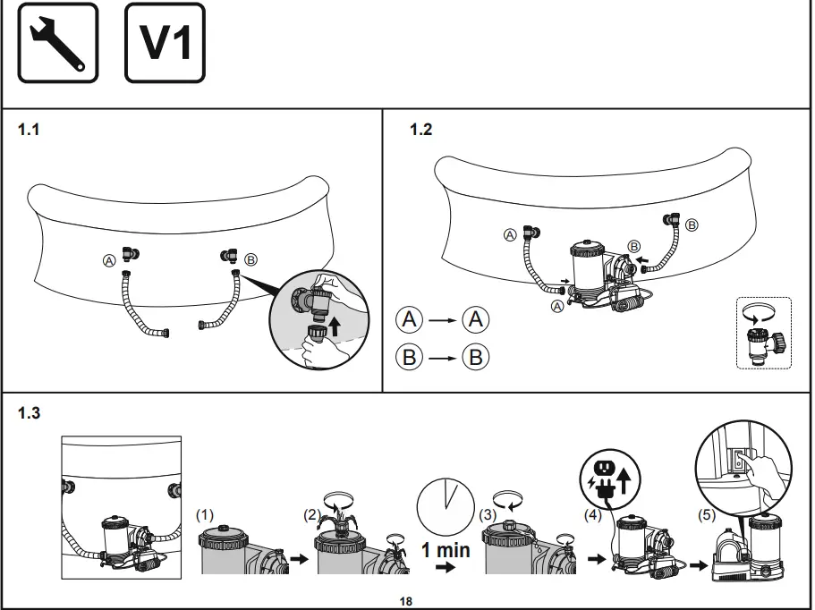 Bestway FLOWCLEAR 58391 Hmax 1 5m Filter Pump - fig2