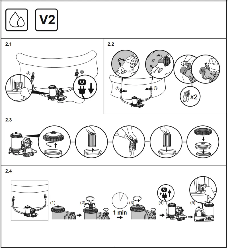 Bestway FLOWCLEAR 58391 Hmax 1 5m Filter Pump - fig6