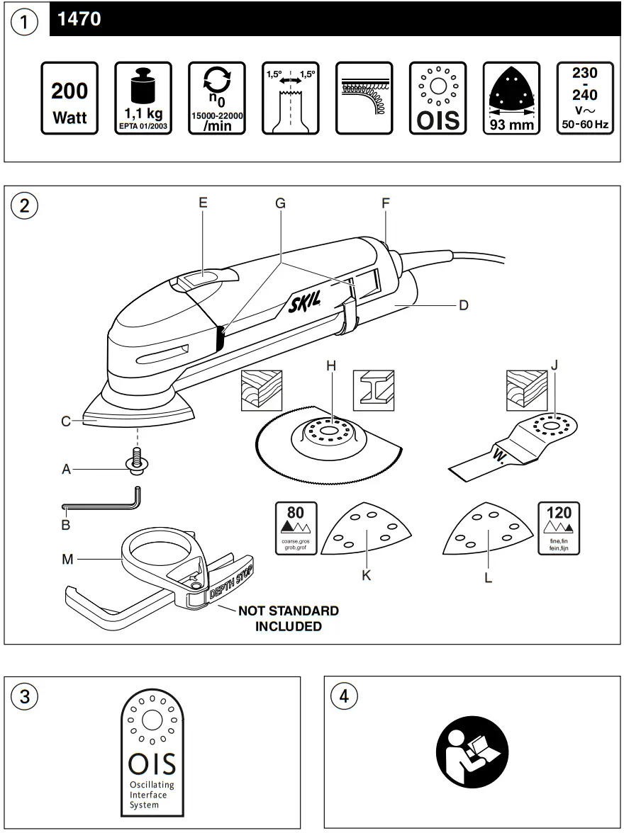 SKIL 1470 Multi Function Tool - Overview 1