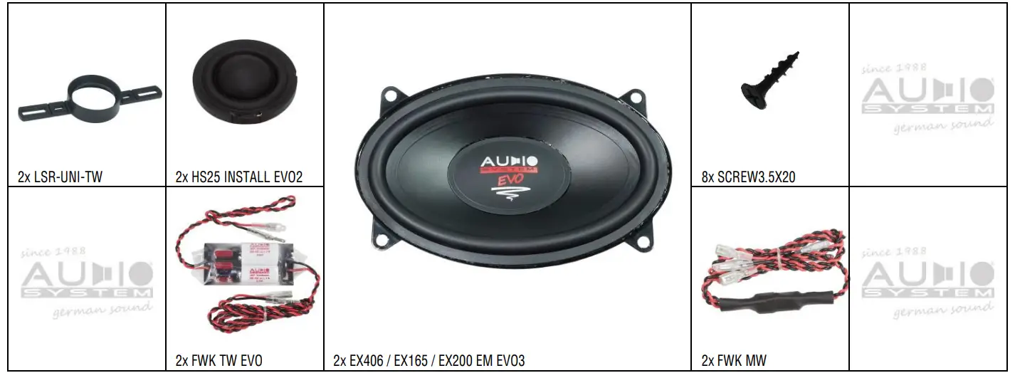 AUDIO SYSTEM HX406 SQ EVO 3 Hx-Series 4×6 2-Wege High End Compo System-1