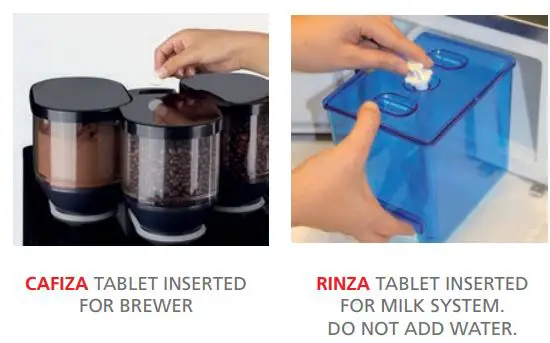 MY COFFEE SHOP WMF 1500S Coffee Machine Instruction Manual - SYSTEM CLEANING