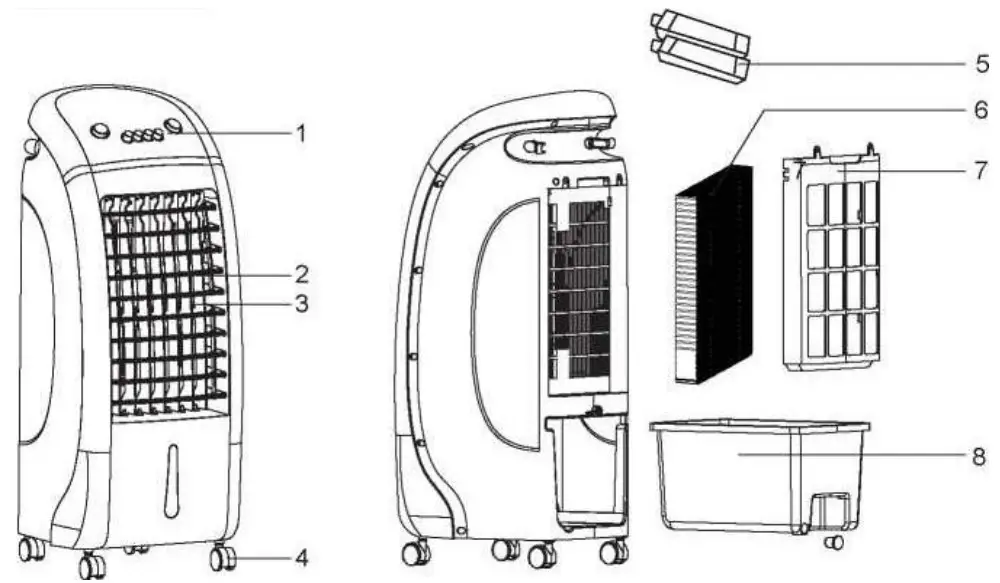 JOCEL JCA002105 Air Cooler - Figure