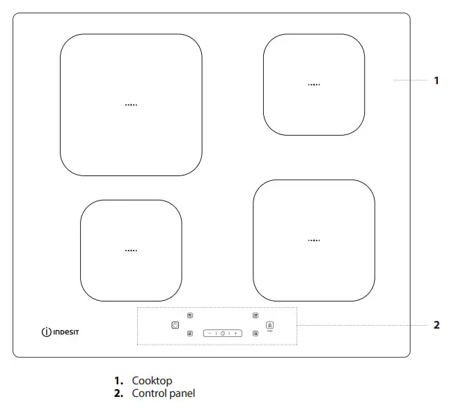 INDESIT 83Q60 Induction Hob - Fgure 3