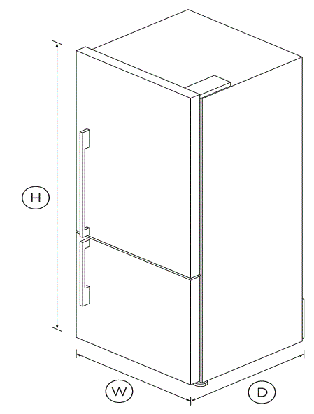 FISHER-PAYKEL-E442BRXFD5-68cm-Freestanding-Refrigerator-Freezer-fig-1