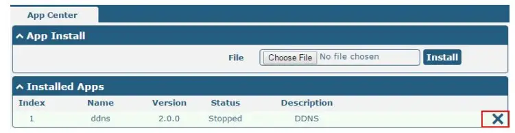 DDNS robustel App - App Center