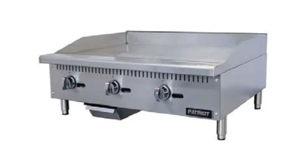 Patriot Pt-g24-m Gas Countertop Thermostat Griddle User Manual Patriot Pt-g24-m Gas Countertop Thermostat Griddle User Manual