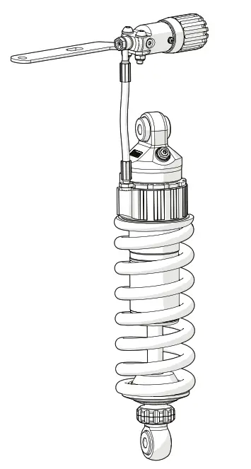 HLINS YA 581 Shock Absorber for Yamaha Tracer 9
