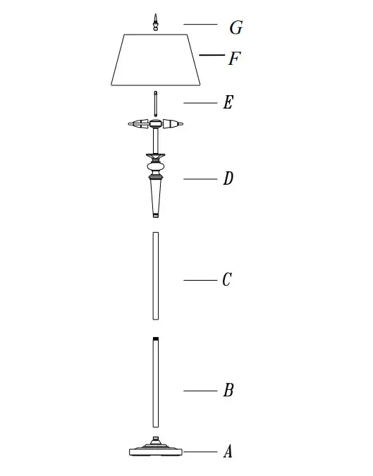 Lucci decor 260412 Ava Large Floor Lamp