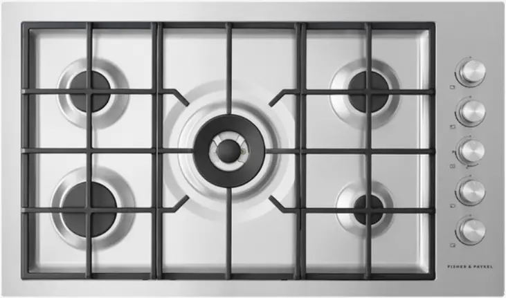 FISHER PAYKEL CG905DWLPFCX3 LPG Gas on Steel Cooktop