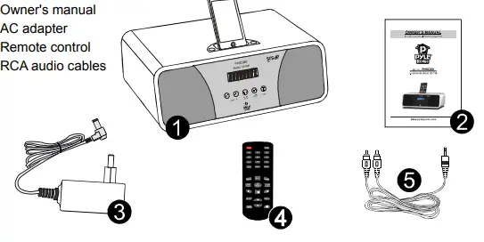Pyle PHSCI20W 200-Watts FM Clock Radio Speaker FIG (1)