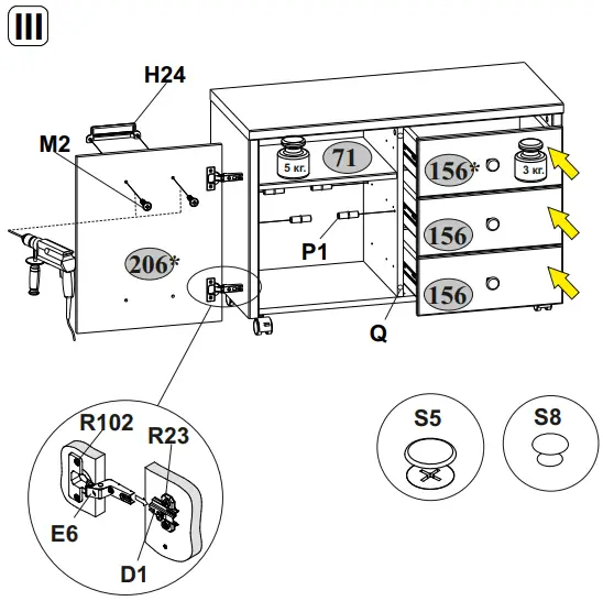 DIESEL 1D3S Sideboard - FIG 4