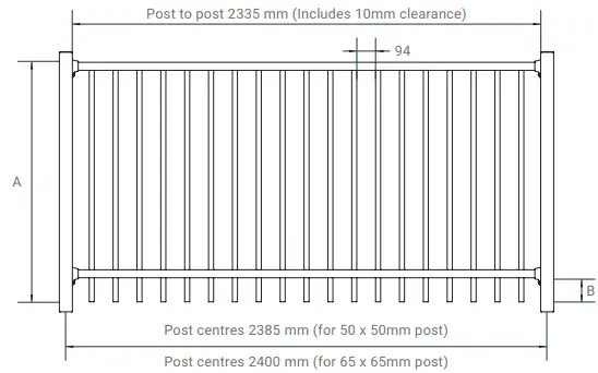 FenceLab THE MERCURY Aluminium Raking Panel-fig6