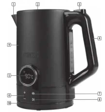 PRINCESS 01 236060 01 001 Moments Jug Kettle Wi Fi - PARTS DESCRIPTION