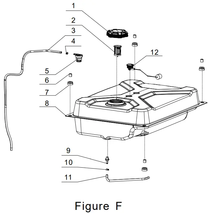 CHAMPION 100592 6250W Dual Fuel Generator -Figure F