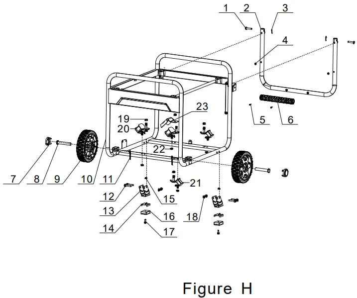 CHAMPION 100592 6250W Dual Fuel Generator -Figure G