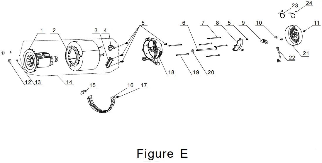 CHAMPION 100592 6250W Dual Fuel Generator -Figure e