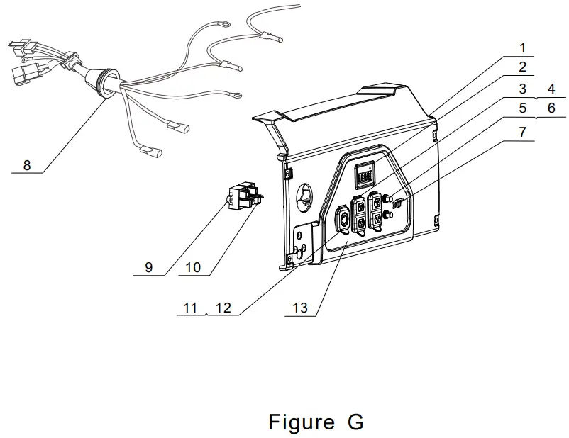 CHAMPION 100592 6250W Dual Fuel Generator -Figure h