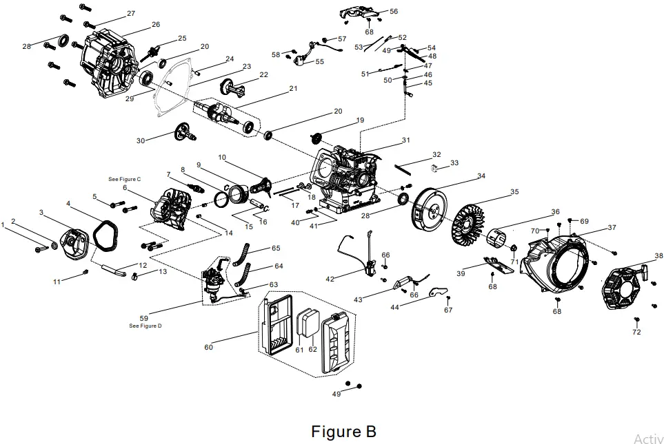 CHAMPION 100592 6250W Dual Fuel Generator -fiuger b