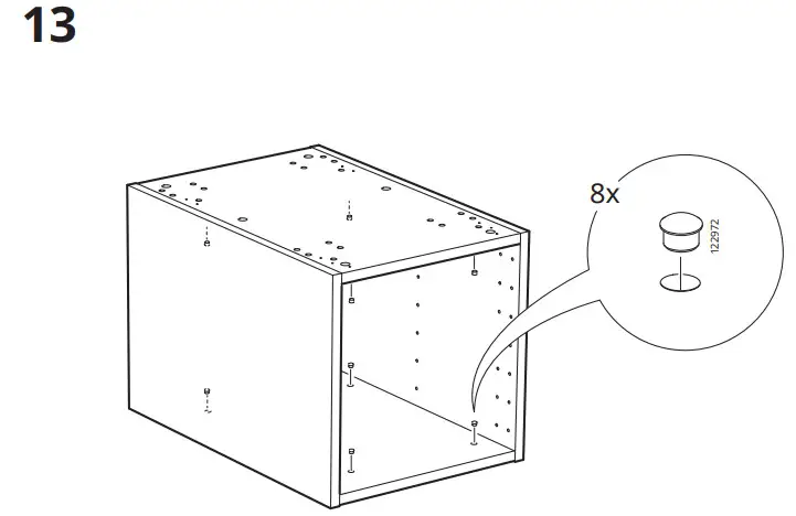 IKEA AA-2239126-3 METOD Wall Cabinet Frame -8