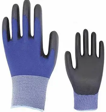 EXTOL 8856631 Semi Dipped Polyester Gloves In PU, White, Size 9 Inches-fig1