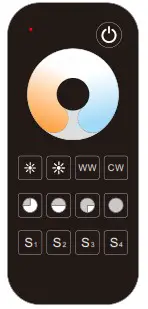 SKYDANCE RT8C CCT Touch Wheel RF Remote Controller - Key function 1