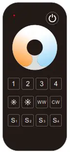 SKYDANCE RT8C CCT Touch Wheel RF Remote Controller - Key function 2