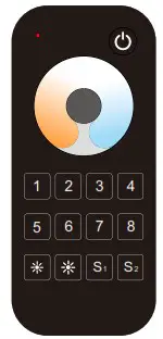 SKYDANCE RT8C CCT Touch Wheel RF Remote Controller - Key function 3