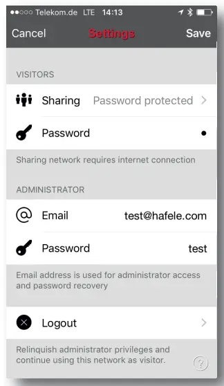 HAFELE Connect App-fig6