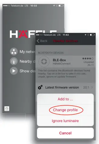 HAFELE Connect App-fig8