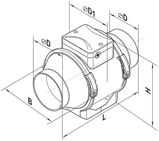 VENTS US Turbo Tube Pro Exhaust Duct Fan - Figure 15